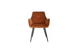 GRYTA VELVET CINAMONO moderni kėdė svetainei, valgomajam, virtuvei, krėslas, foteliukas